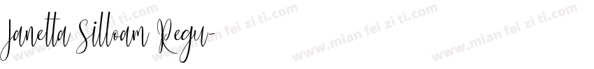 Janetta Silloam Regu字体转换
